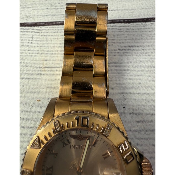 Invicta Pro‎ Diver Gold Tone Women\'s Watch with Diamonds Stainless Steel main image 7